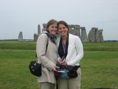 My girls at Stonehenge