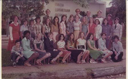 Faith Lutheran - 8th grade 1977