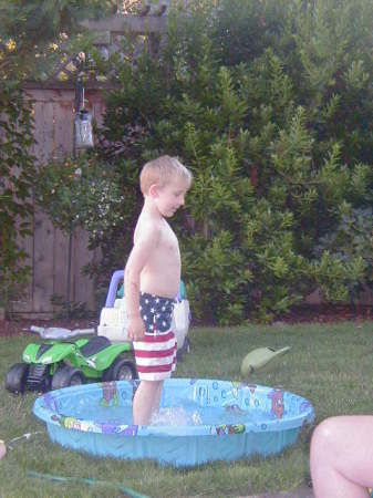 Tony in the Pool