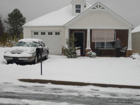 In front of my house, Christmas Day, 2010.