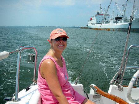 Carrie on Sailboat