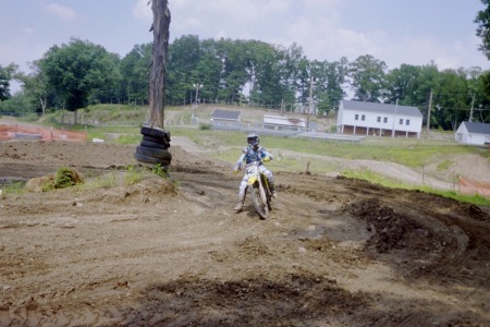 trissy on dirt bike