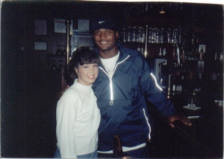 Kim and quarterback for Tenn. Titans, Steve McNair