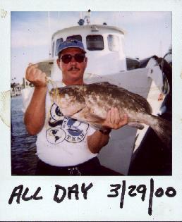 Jim With Biggest Grouper Of The Fishing Trip