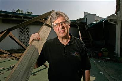 Post Katrina damage at Biloxi synagogue