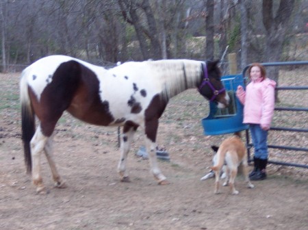 My daughter Abby and Ms Classic Sparks (horse)