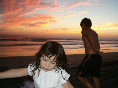 Adrian and Isabella - Carlsbad Beach - 2004