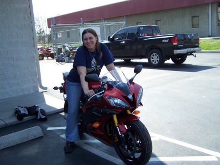 Me on my new Yamaha R6