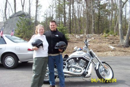 Me and My Son Just after Our Harley Ride in N.H.