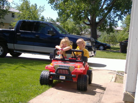 Driving his first car