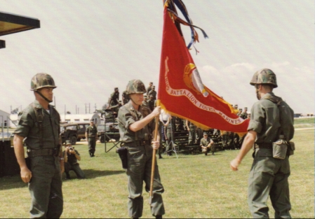 Surrendering command, 3d Battalion, 2d Marines