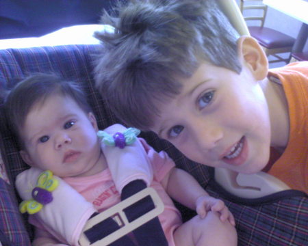 vai and his baby sister, olivia.
