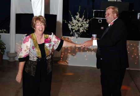 Larry and Gay at Susie's wedding