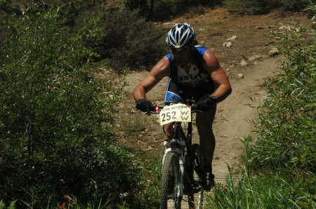 Racing my mountain bike - July 2008