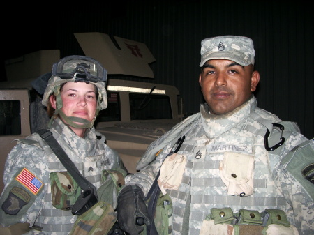 Me and a friend before mission Tikrit, Iraq 2005-2006