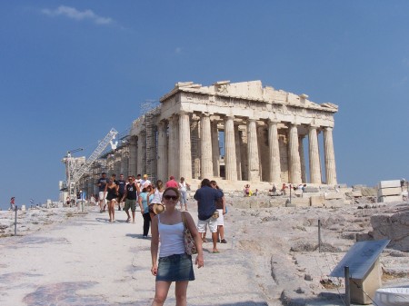 The Parthenon on top the Acropolis in Athens