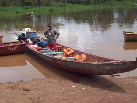 Our boat up the Rio Caura