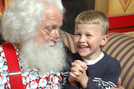 Campbell & Santa (Age 5)