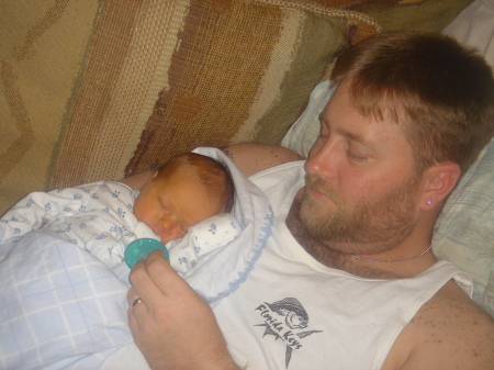 Afternoon nap with Daddy