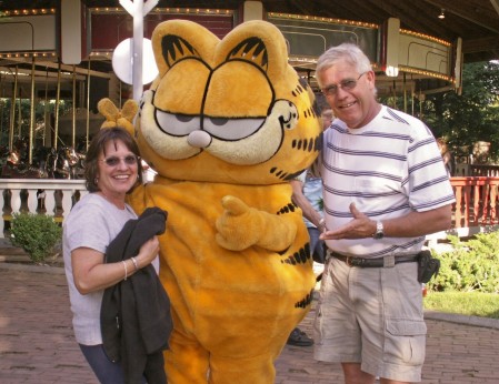 Bonnie and Alan--Jun 18, 2006--With Garfeild at Silverwood