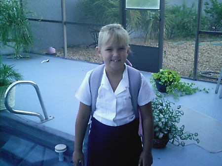 my youngest Taylor Rose 1st day of 2nd grade