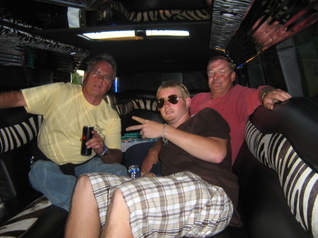 Inside the stretch hummer