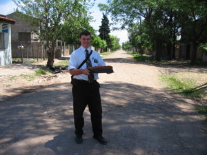 my oldest son Daniel on his mission in Argentina