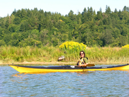 Kayak on Nisqually river