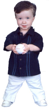 Noah with Baseball