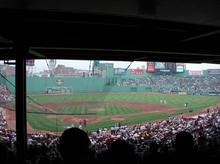 Enjoying a game at Fenway Park in Boston