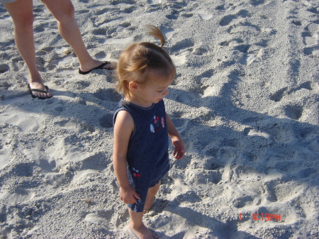 Meredith on the beach