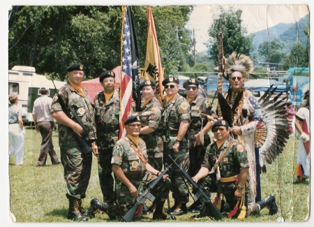 native american vietnam veterans color guard