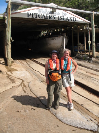 Cheryl and Terri on Pitcairn