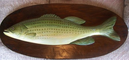 Striped Bass Wood Carving