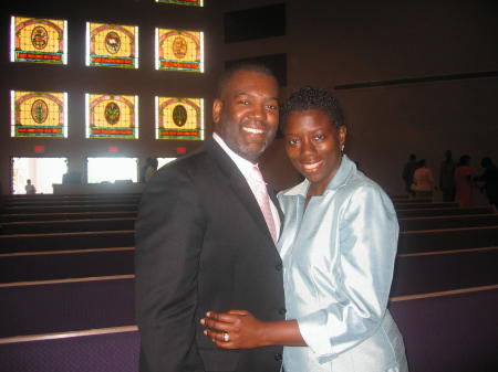 Shakey and Kimberly at church 2007