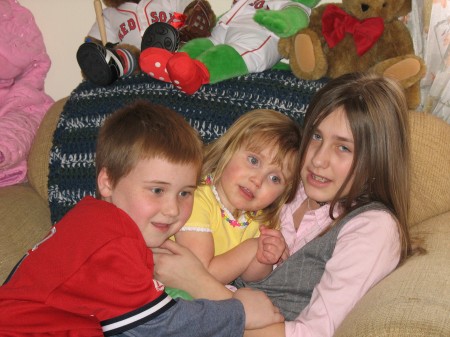 My 3 grandkids, Justin, Dakota and Debbie.