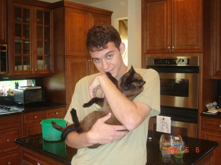 my son Jason and my cat Binx