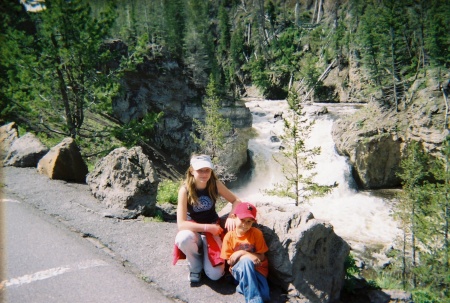my kids on our last trip to Yellowstone