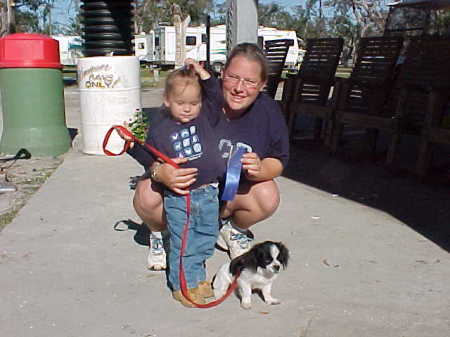 A Girl and her dog