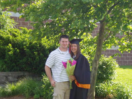 Kyle and Kerstine At graduation