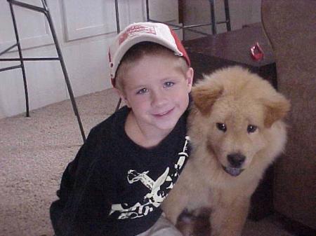 My little man Skyler and Captain Jack