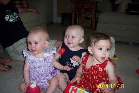 GRANDCHILDREN,THEY MIGHT AS WELL BE TRIPLETS.