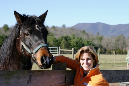 Janie with my horse Huckleberry