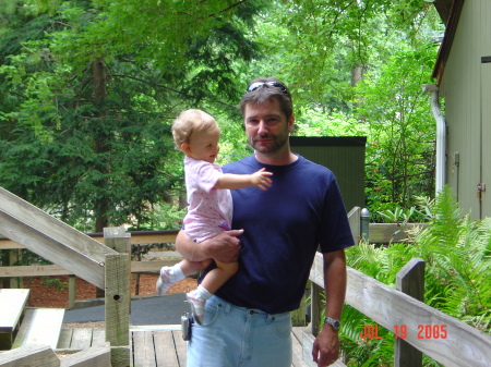 my husband David and Grace when she was 1