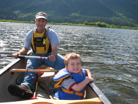 Canoeing with Dad, Spring 2006