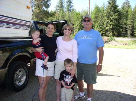 Liz, Charles, daughter Jennifer, grandsons Matthew and Ben  07