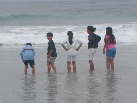 My kids w/ their friends in Monterey