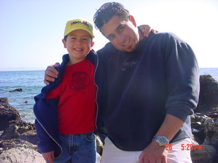 Gene and Tristen at Palos Verdes seashell hunting!