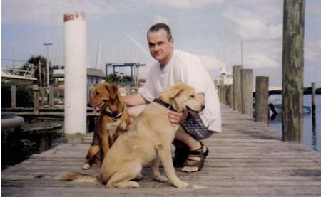 Me with dogs in Daytona Beach