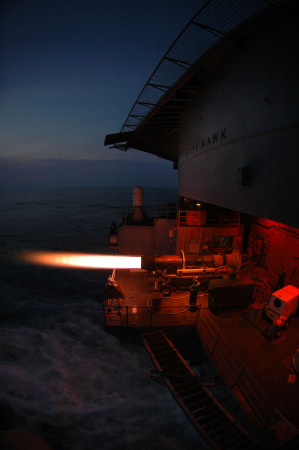 Jet engine testing in the South Pacific